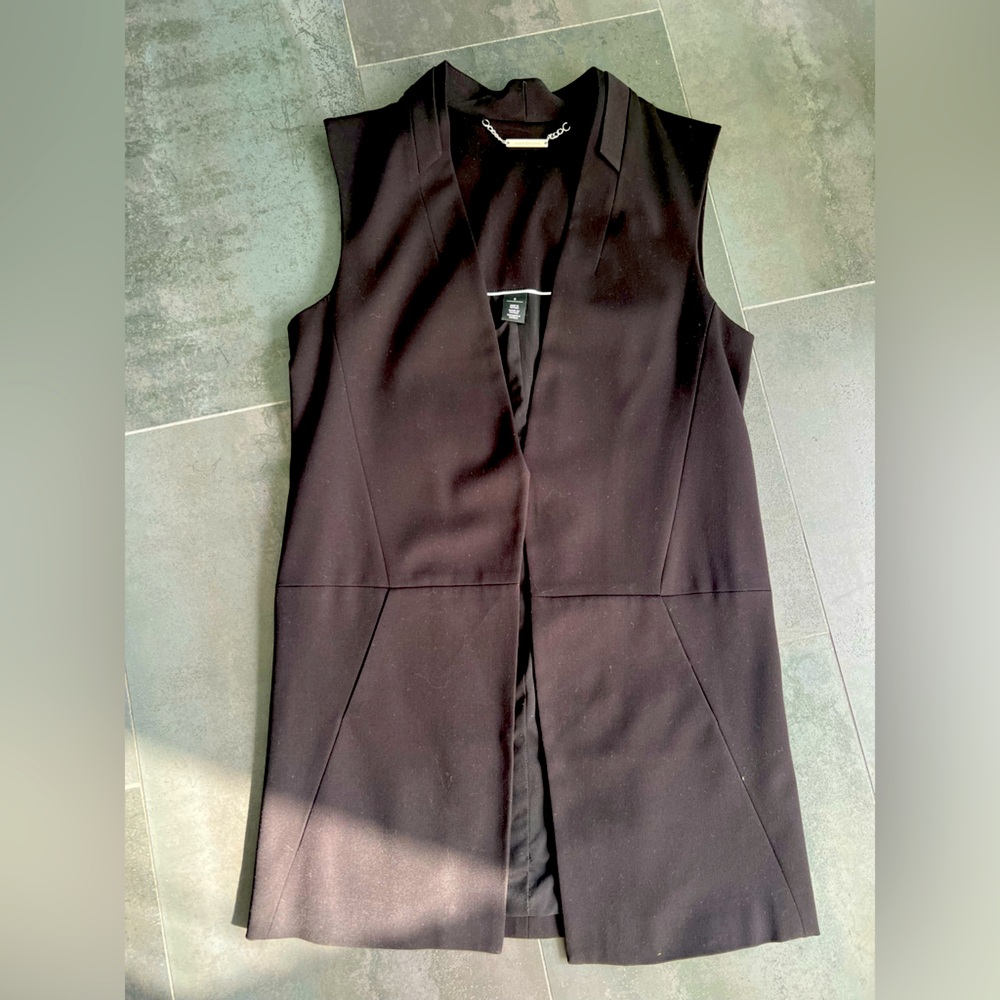 WHBM Vest, Black, size 0